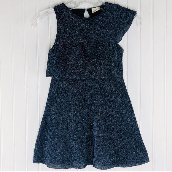 ZARA Girls Sleeveless Round Neck Sparkly Dress. Item# 0101 - Picture 1 of 6